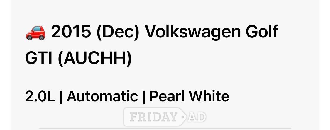 Volkswagen Golf 2015 - Cars in Chingford