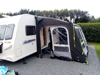 The Dometic Air Pro 390 S inflatable awning