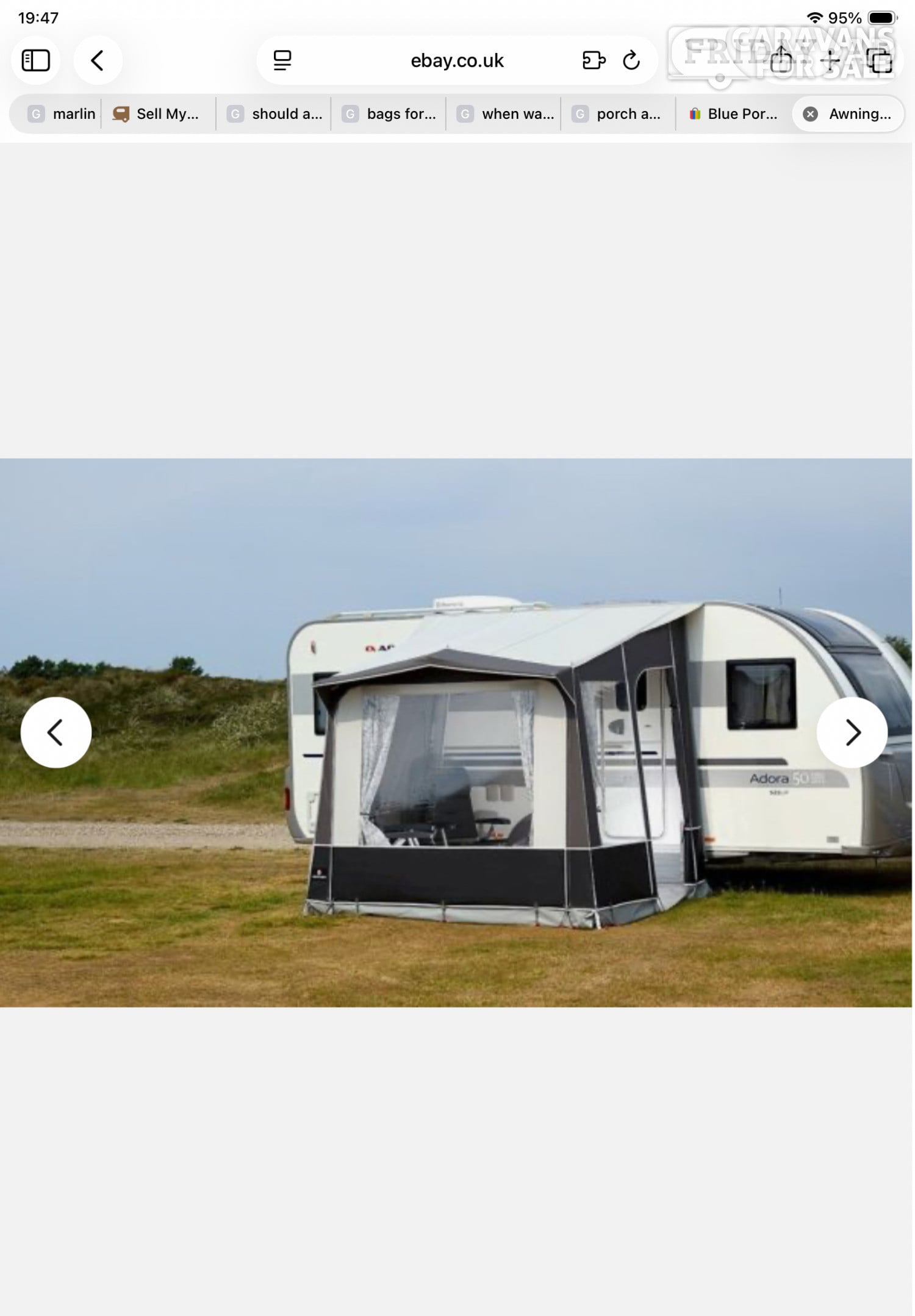 Isabella Ventura Cadet Porch awning.  in Chessington