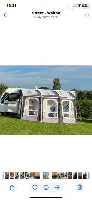 Kampa rally ace lightweight poled awning
