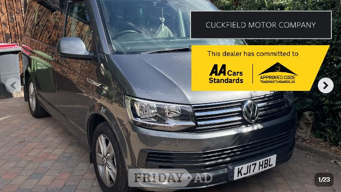 Volkswagen California 2017 in Haywards Heath