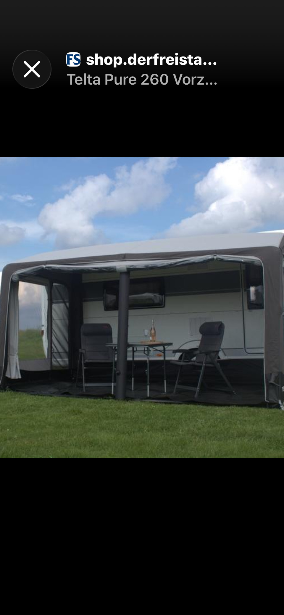 Chorleywood Next to new Telta Pure gazebo awning for sale. Great condition.