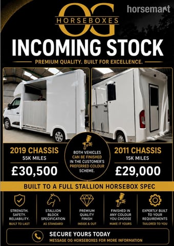 INCOMING STOCK  Peugeot Horsebox
