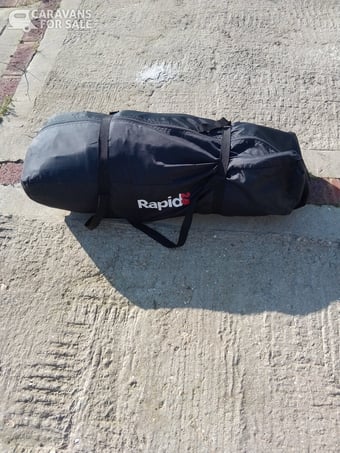 Rapid 260 Porch Awning with alloy poles in good condition