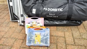 Dometic Rally 330 porch and loads of extras included. 