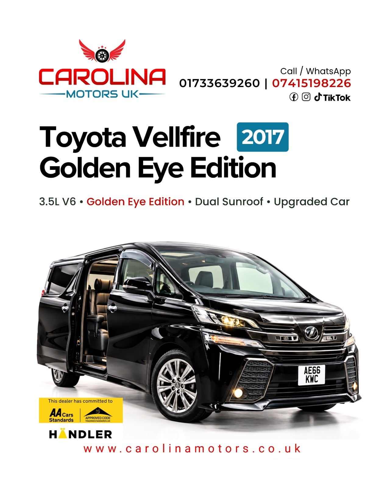 Toyota Vellfire 2017 - Cars in March