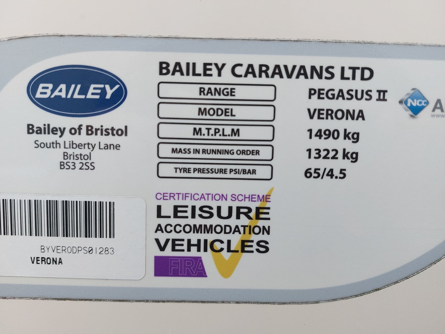 Bailey Pegasus Verona 2013 - Motorhomes & Caravans in Routh