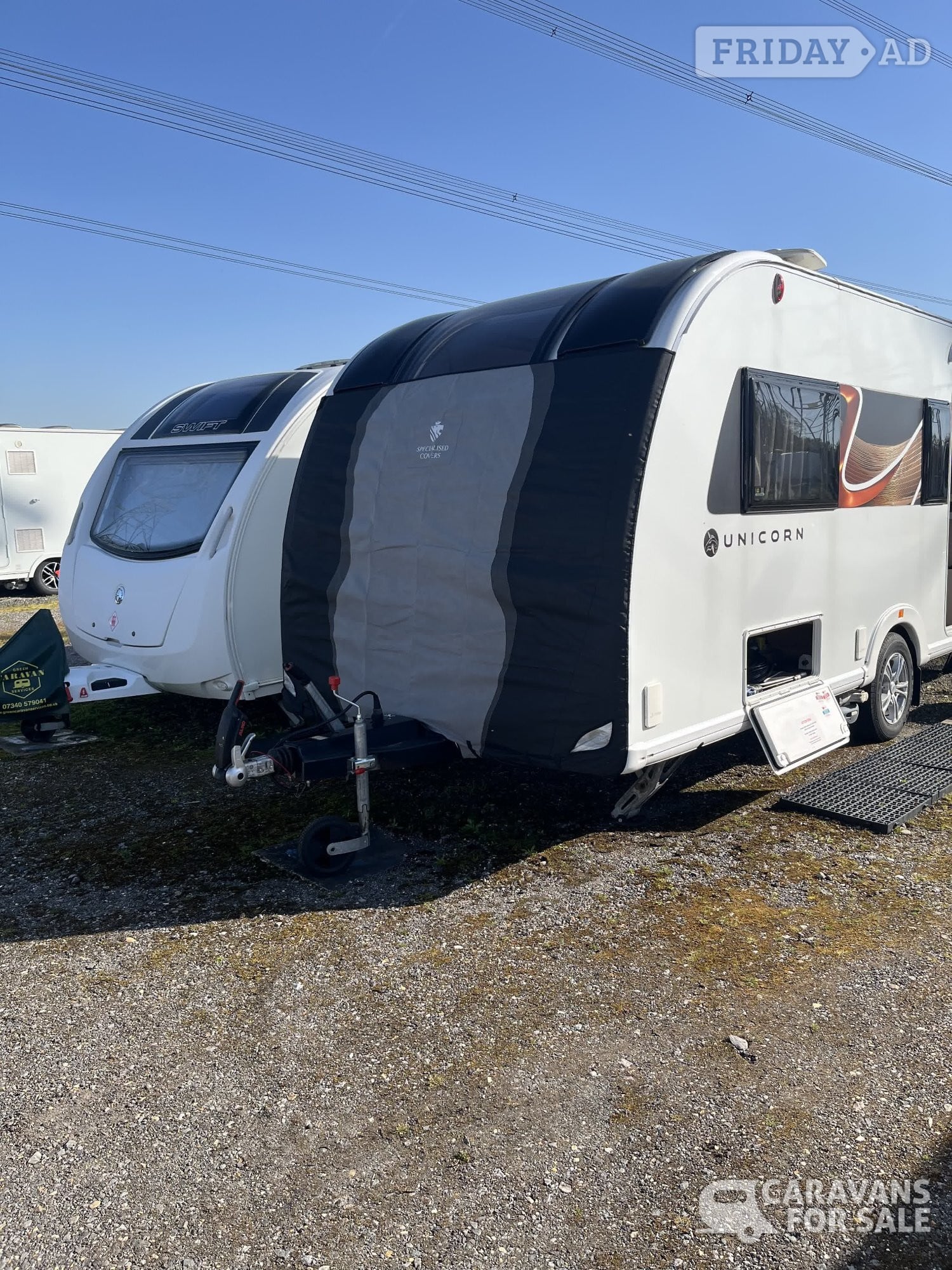 SPECIALISED CARAVAN COVER for Bailey Unicorn Seville or similar 
