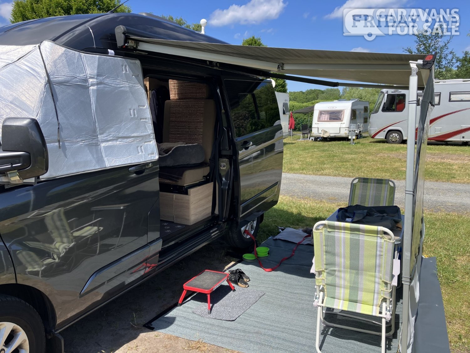 Whitstable Fiamma Side W Pro -  F45 (van) AND  Fiamma Blocker front