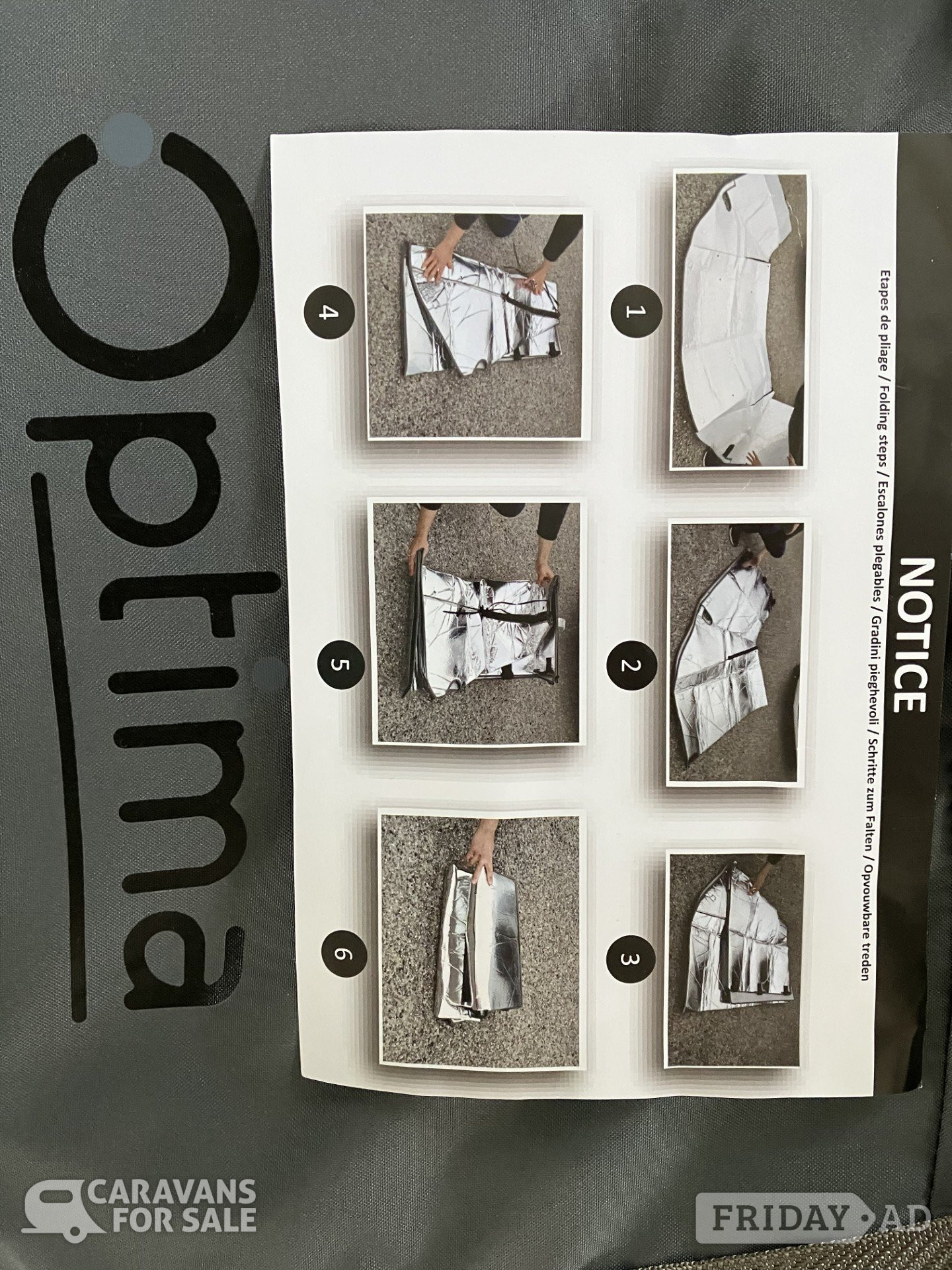 Thermal front windscreen cover Ford Transit Custom Hi Top 