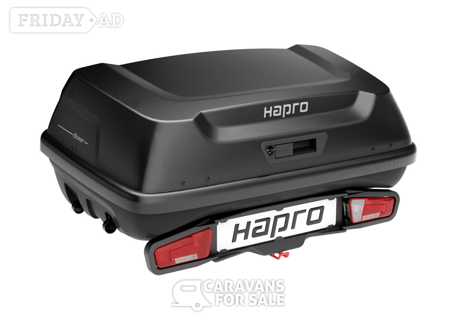 Hapro Boxer Large, 420 litre rear box, hexagon black -  in Bristol