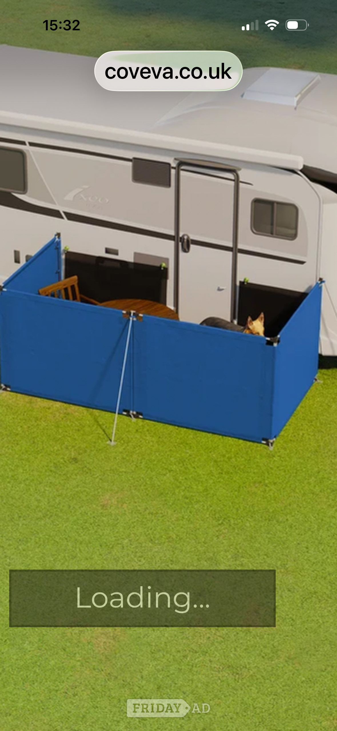 Coveva wind break. 8 metre. Two gates  in Newport