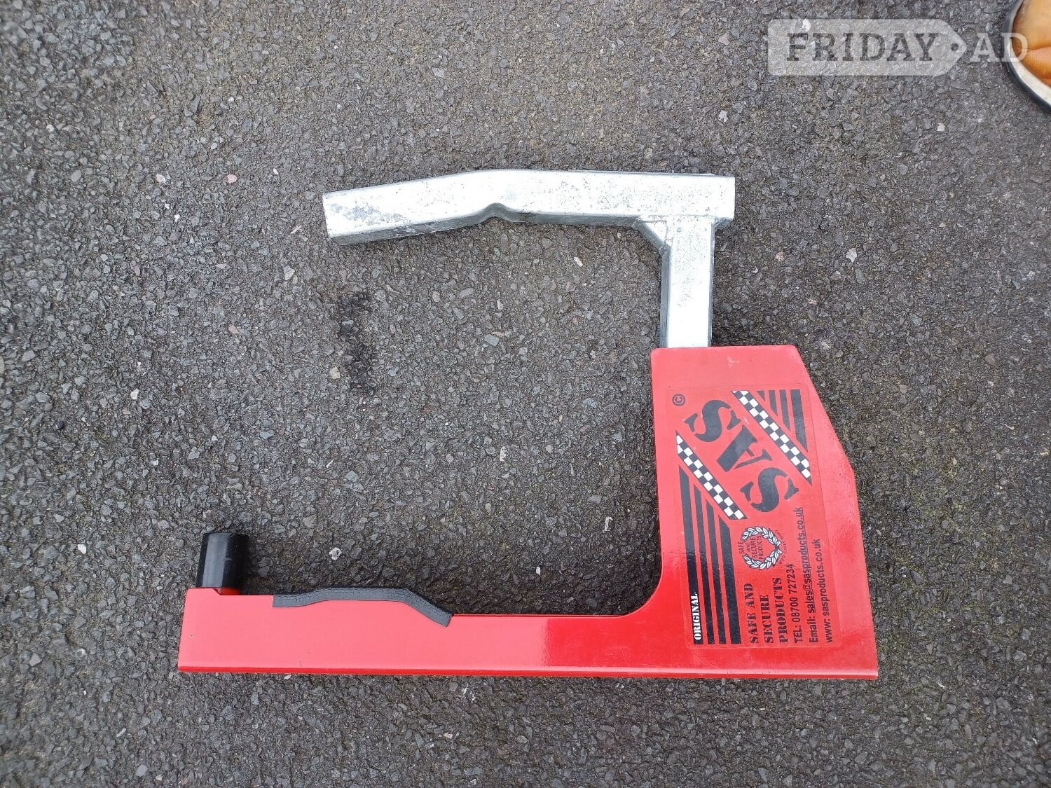 SAS Wheel Clamp to fit 10 to 15 in wheels + up to 225 wide tyres
