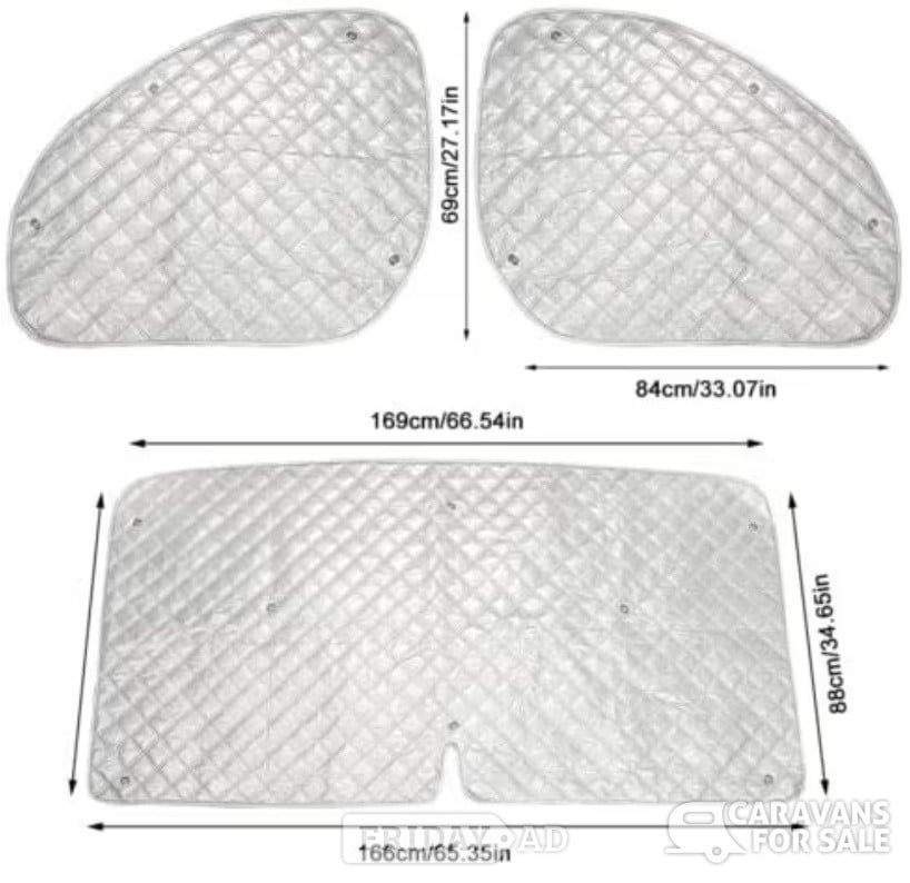 Internal cab thermal screens