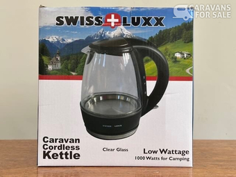 Swiss Luxx 1.0Ltr Low Wattage Kettle - Clear