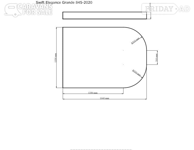 Caravan Duvalay Custom Comfort Topper to fit Swift Caravan in Bristol