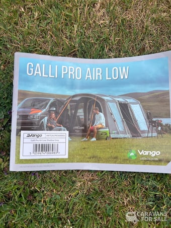 Vango Galli Pro Air Low Drive Away Awnings 