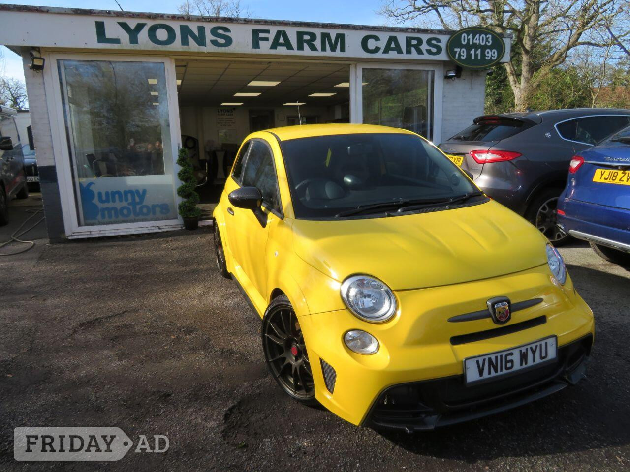 2016 Abarth 695 1.4 T-Jet Biposto Record Edition Hatchback 3dr Petrol Manual Euro 6 (190 bhp) *1 OF ONLY 133 WORLDWIDE* 1 OF ONLY 39 SUPPLIED TO THE UK in Horsham