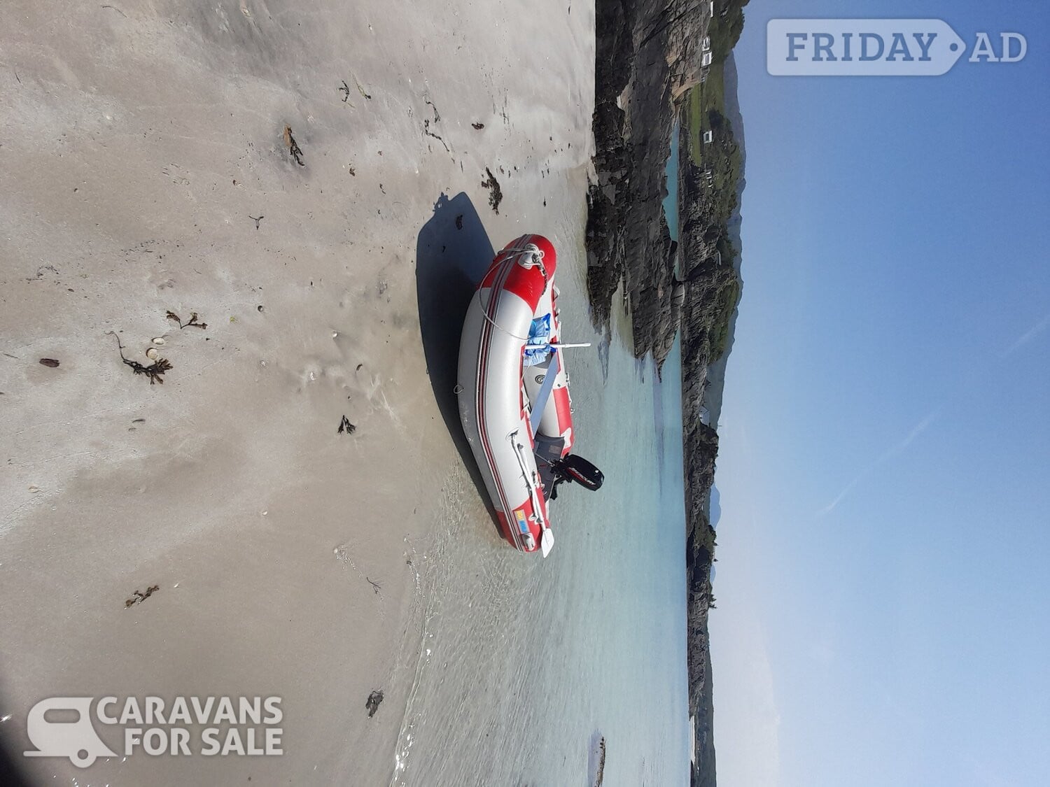Inflatable boat- used once! -  in Hayton