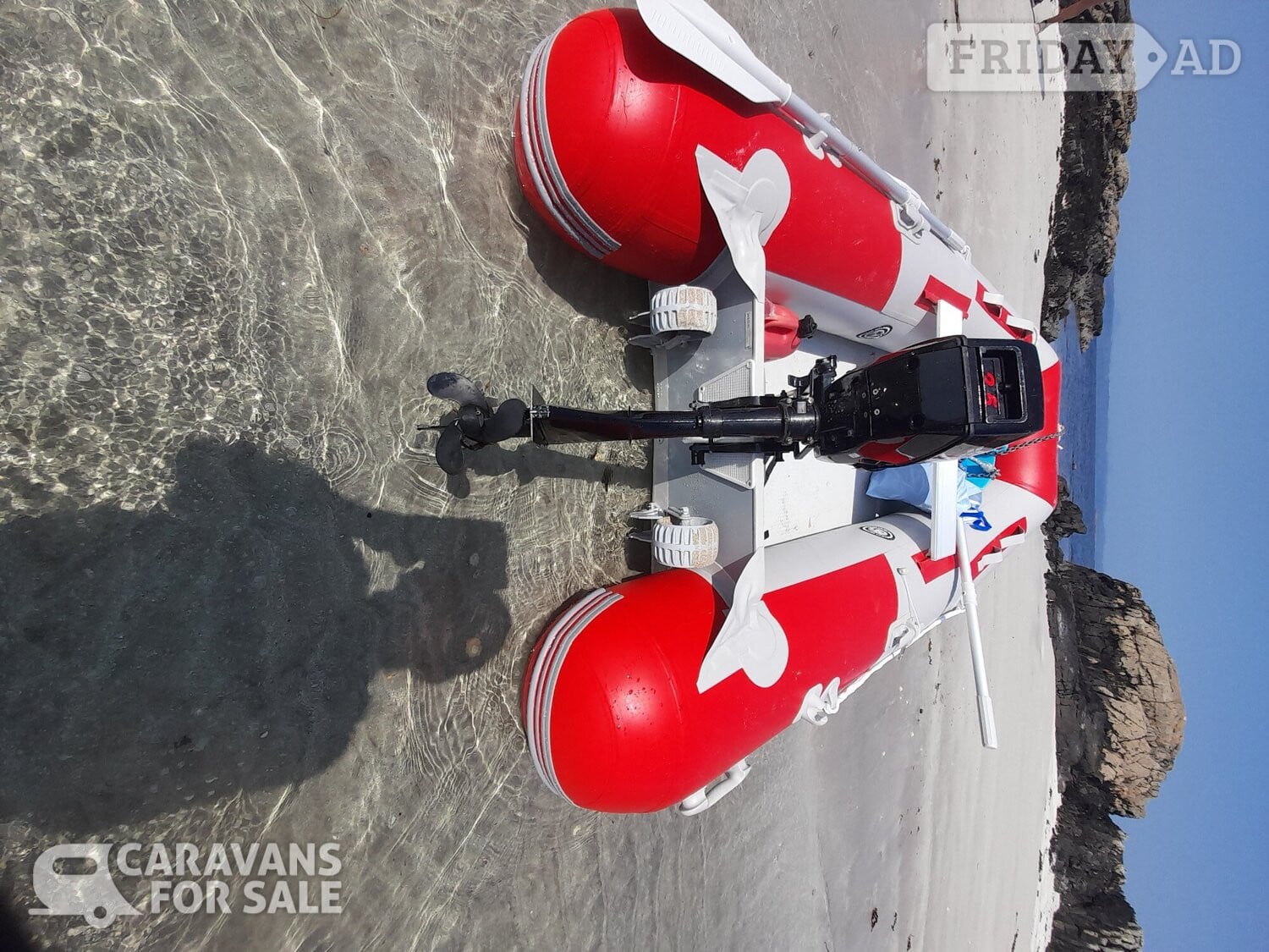 Inflatable boat- used once!