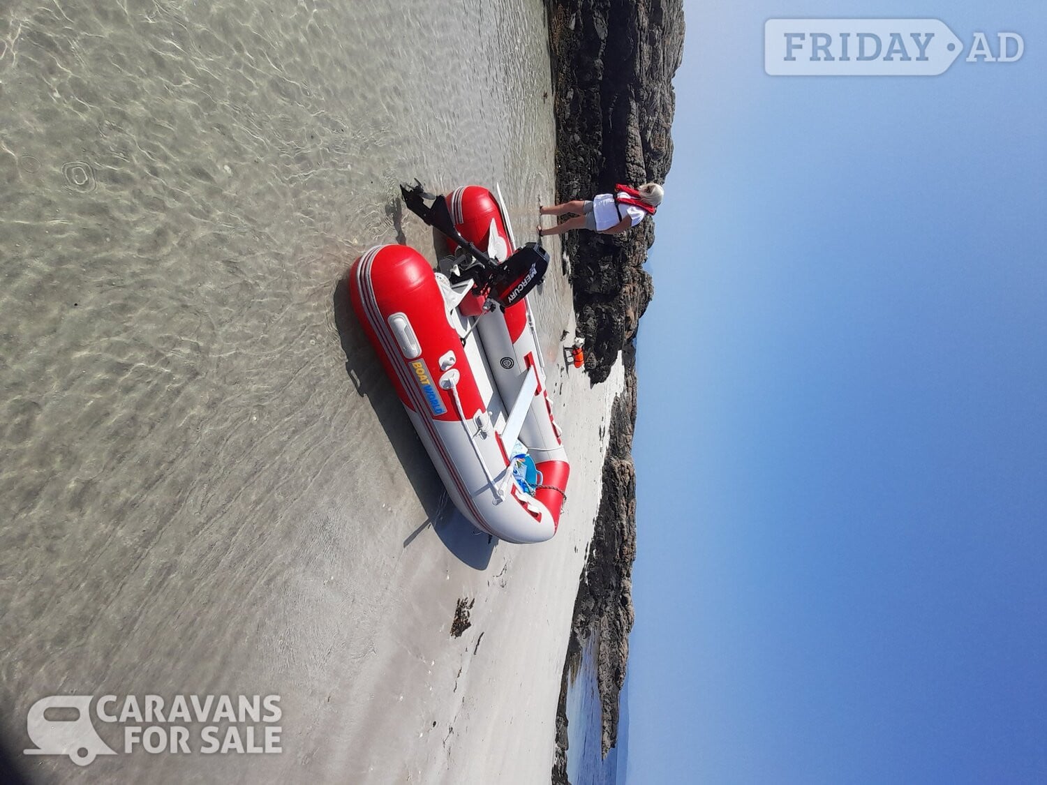Inflatable boat- used once! in Hayton