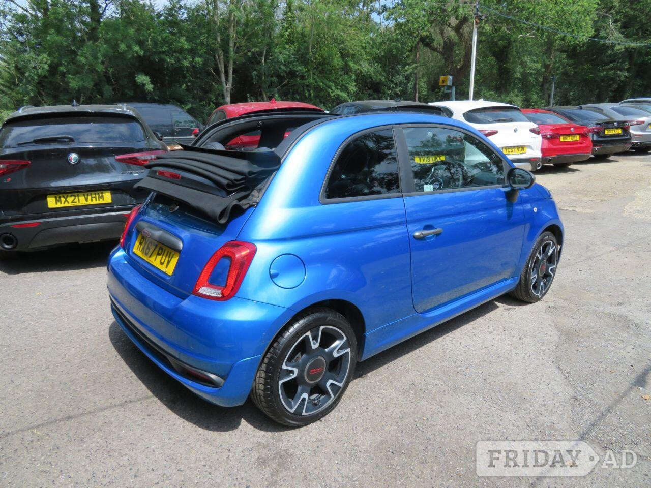 2017 Fiat 500C 1.2 S Convertible 2dr Petrol Manual Euro 6 (s/s) (69 bhp) SPORTS KIT + TINTED WINDOWS + 7"NAV - Cars