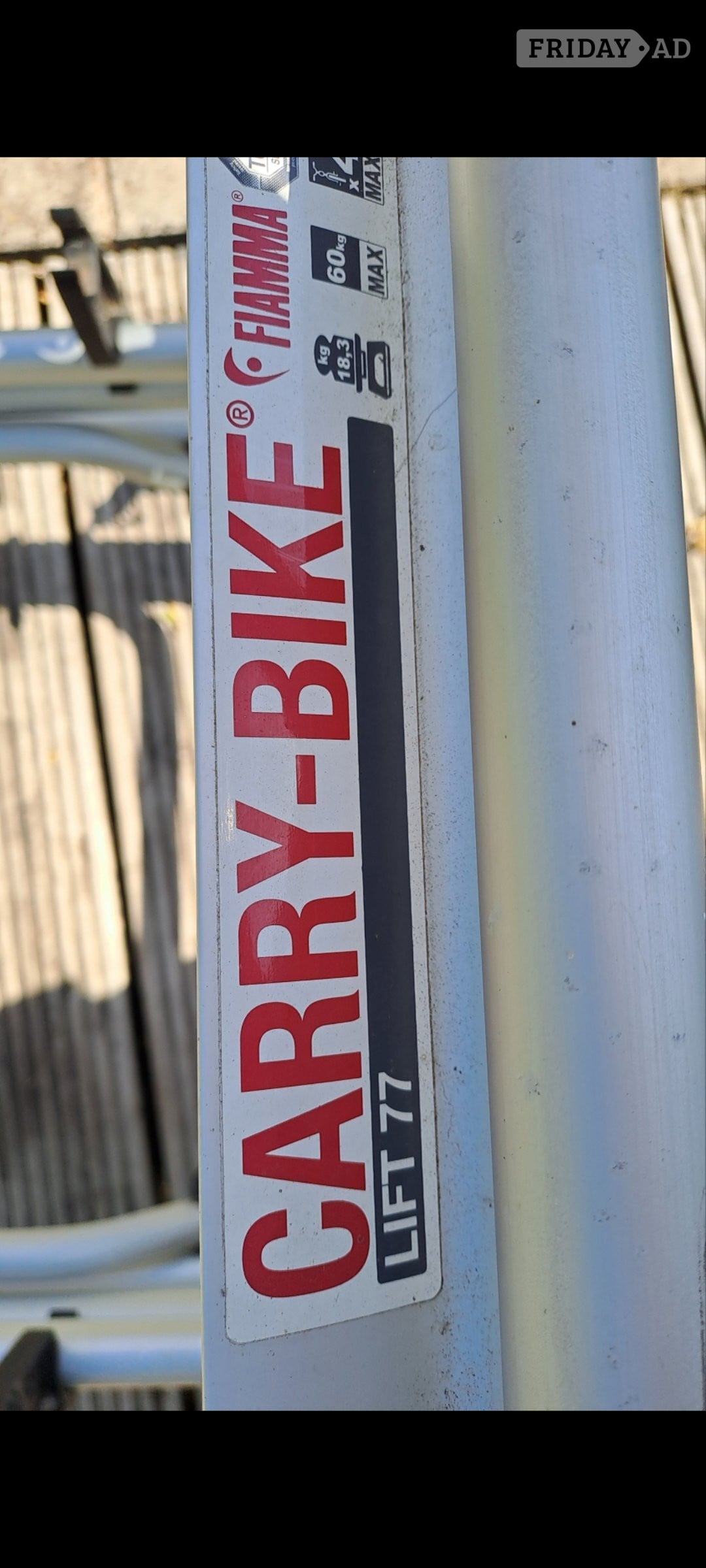 Fiamma Carry-bike Lift 77 in Hoyland Common