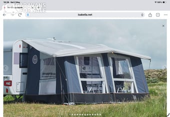 Isabella Air Cirrus North 400 Awning, with Air Annex North left