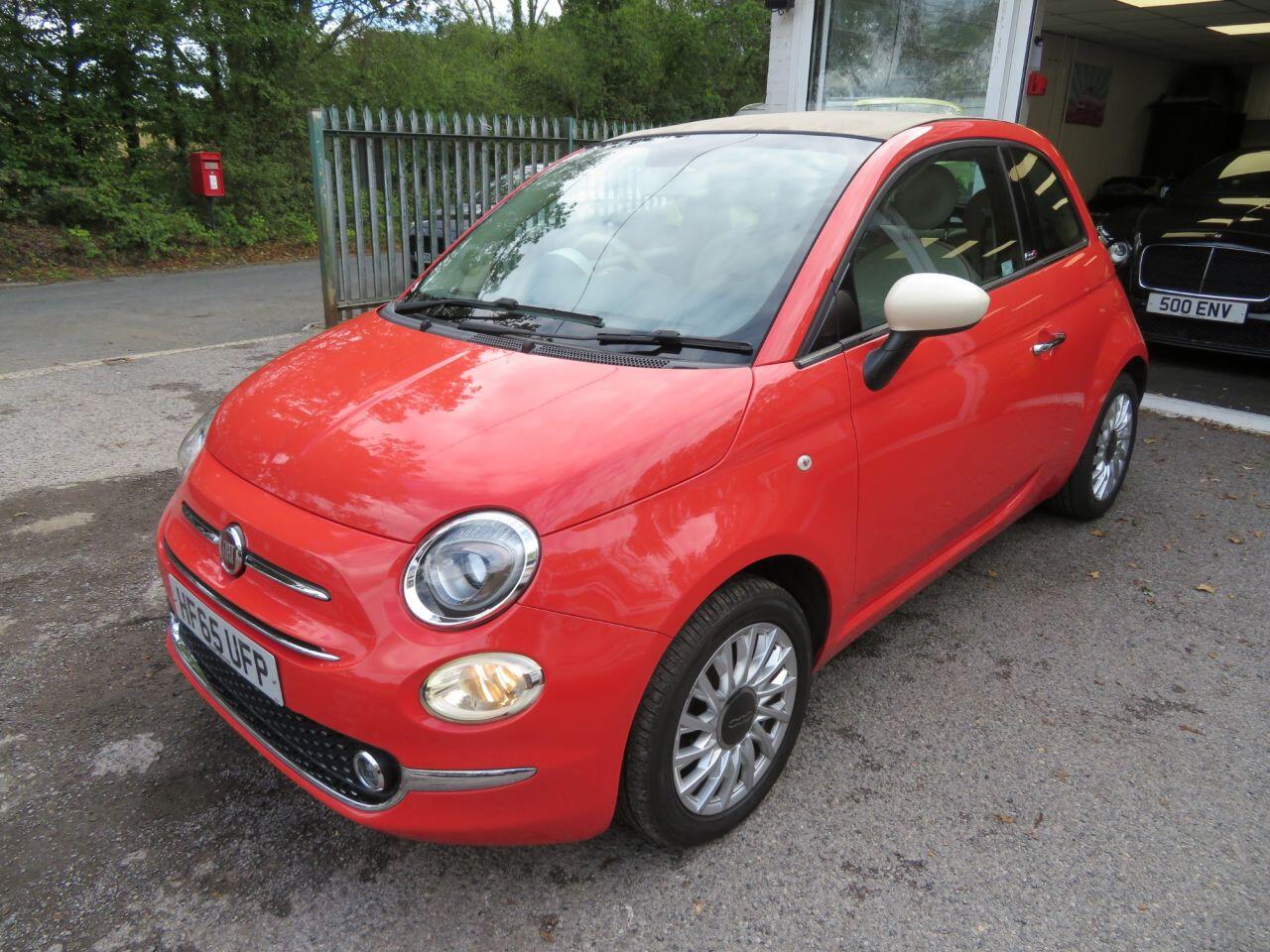 2015 FIAT 500C 1.2 Lounge Convertible 2dr Petrol Manual Euro 6 (s/s) (69 bhp) TOUCHSCREEN + SENSORS + AIR-CON - Cars