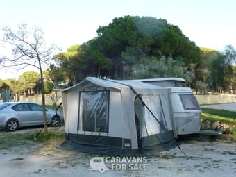 Soplair awning for Eriba caravan