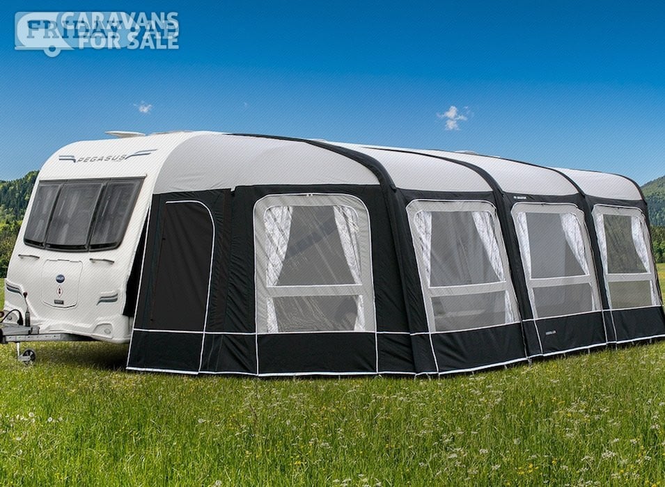 Bradcot Modul-Air Inflatable awning. Full awning with extensions.