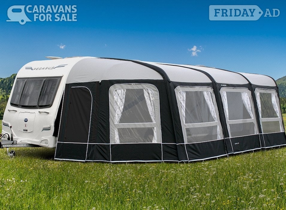 Bradcot Modul-Air Inflatable awning. Full awning with extensions.