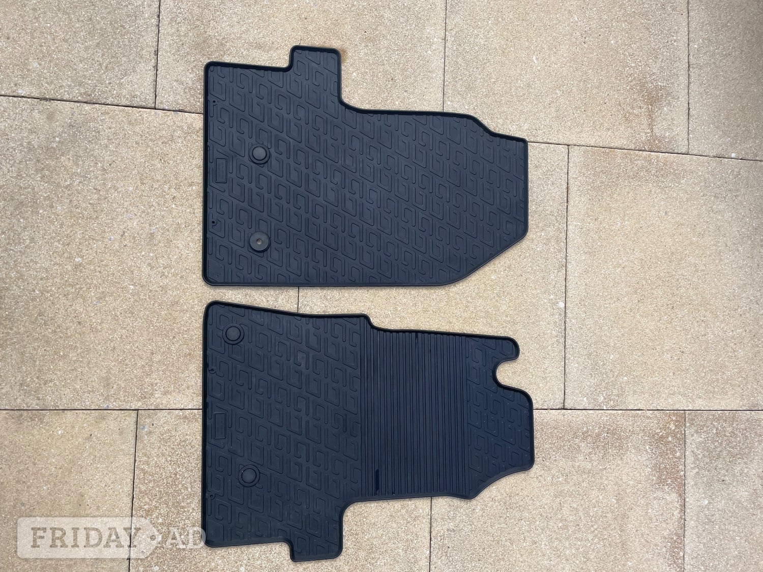 FORD TRANSIT MOTORHOME RUBBER CAB FLOOR MATS