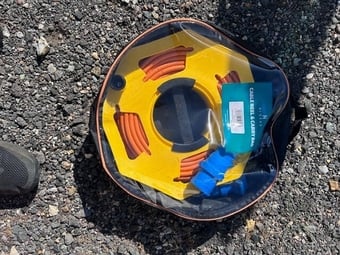 25m Hook up cable with reel &amp; bag