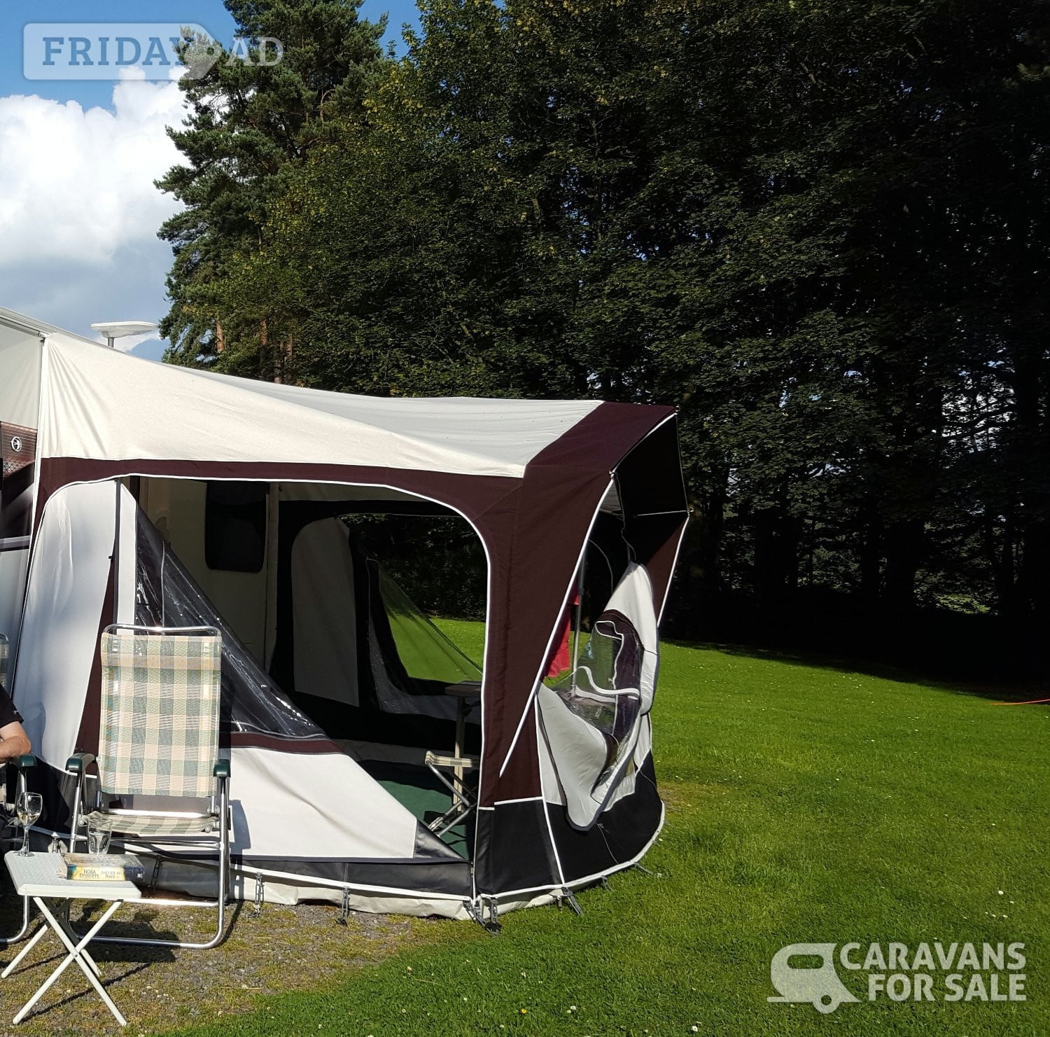 Bradccot Portico Plus Porch Awning with Sleeping Extension