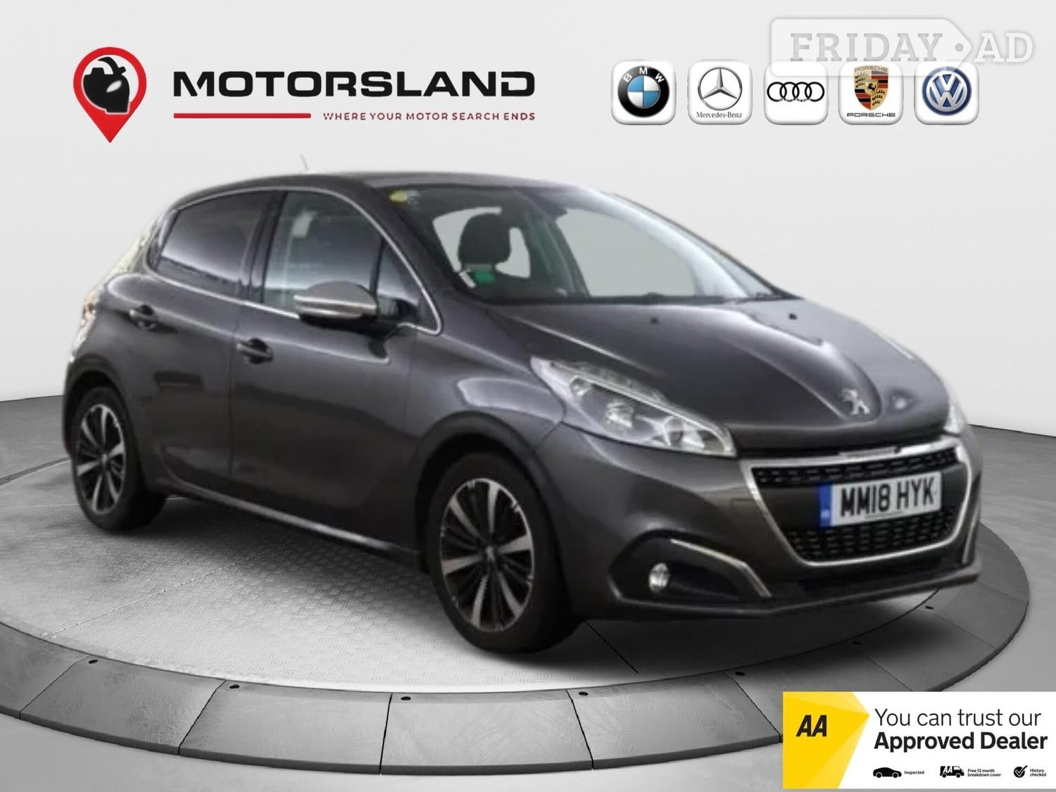 Peugeot 208 2018 in Ashford