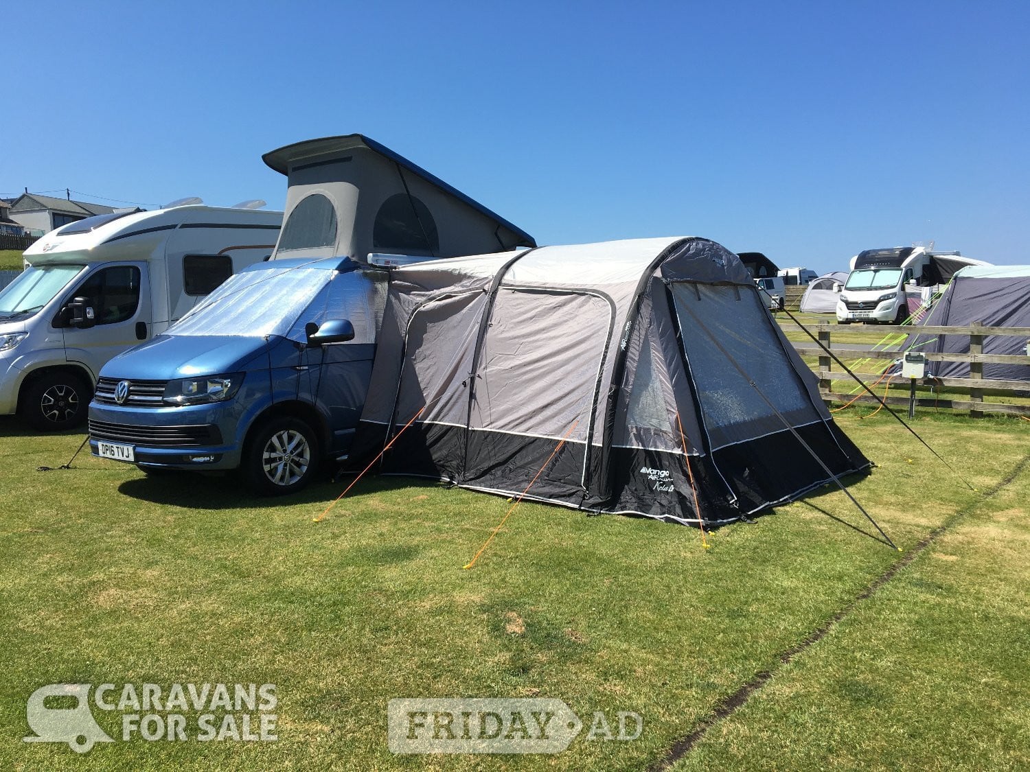 Vango Kela IV Low AirAway Awning suitable for T5/T6 VW Campervans in Telford