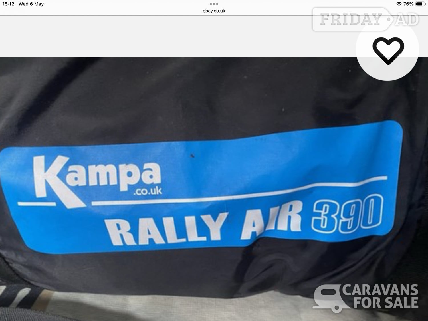 Kampa 390 Air Awning in Aylesbury