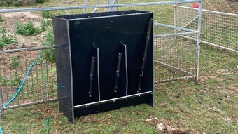 ** Grower Pig Feeders - 3 Space **  