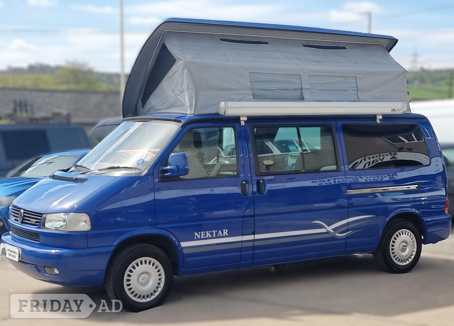 Bilbos Nektar Volkswagen Transporter T4 AUTOMATIC Pop Top 2 Berth Camper Van - Air Con*Solar 2002 for sale - Motorhomes & Caravans in Halifax