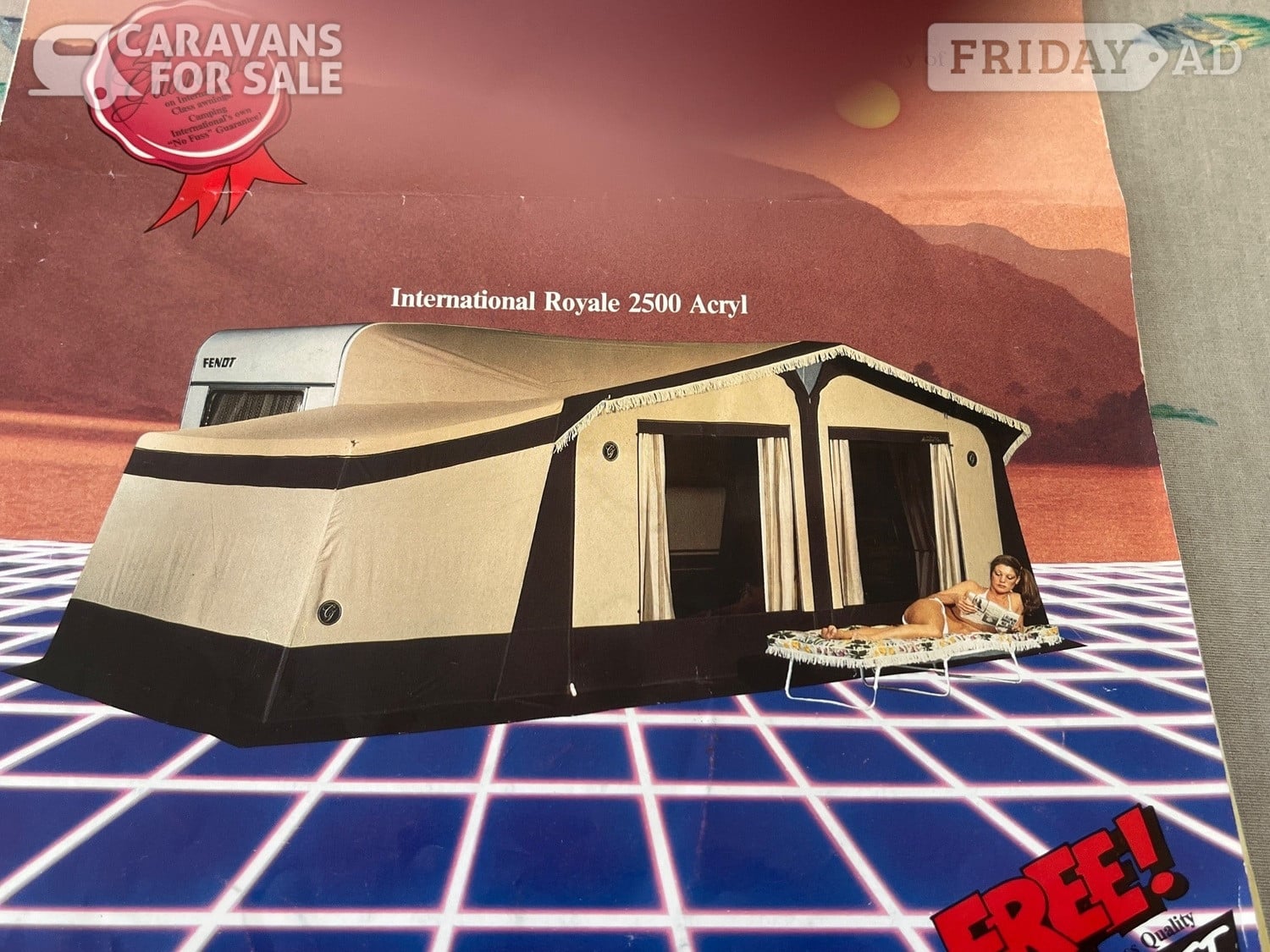 Awning - for 14ft caravan  in Sandy