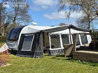 Starcamp Dakota Lux Awning Size 18 Charcoal colour. I year old