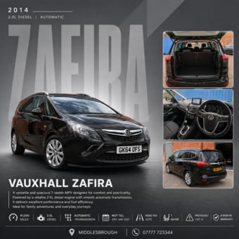 Vauxhall Zafira Tourer 2014