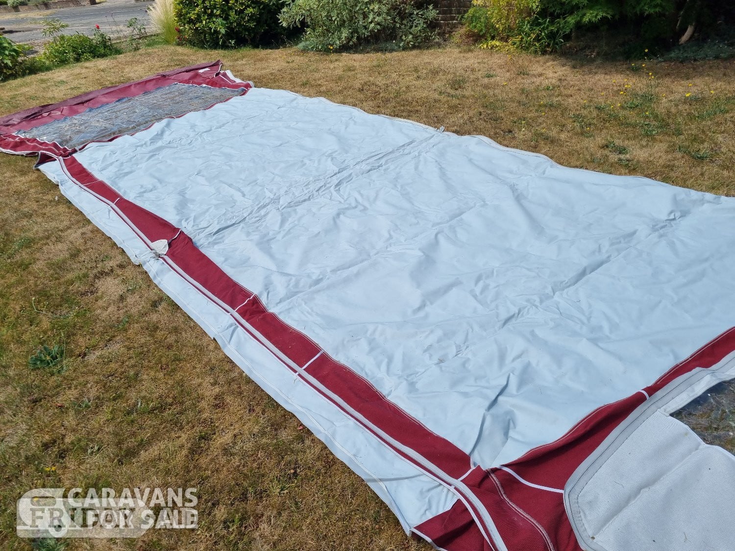 Used Bradcot Sport 870 Wine Coloured Awning with steel frame - 