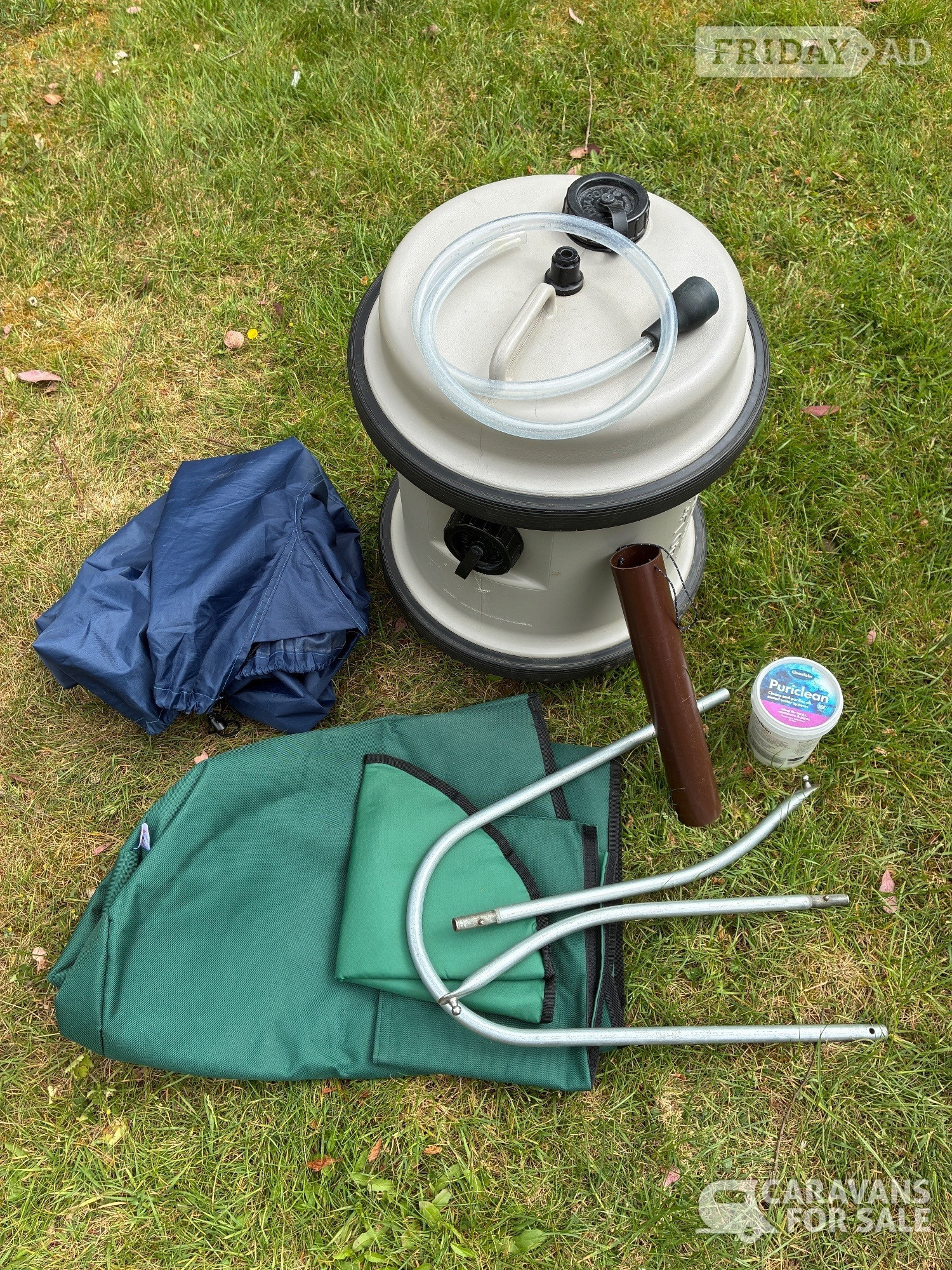 Aquaroll + wastemaster + serviced pitch kit and transit bags