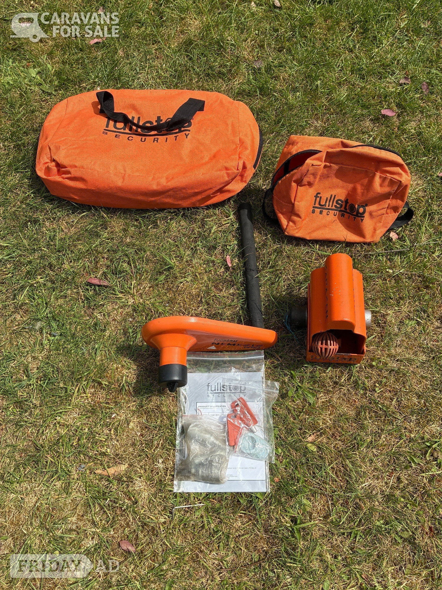 Fullstop Nemesis Wheel Lock and Saracen Hitch Lock in Burnham