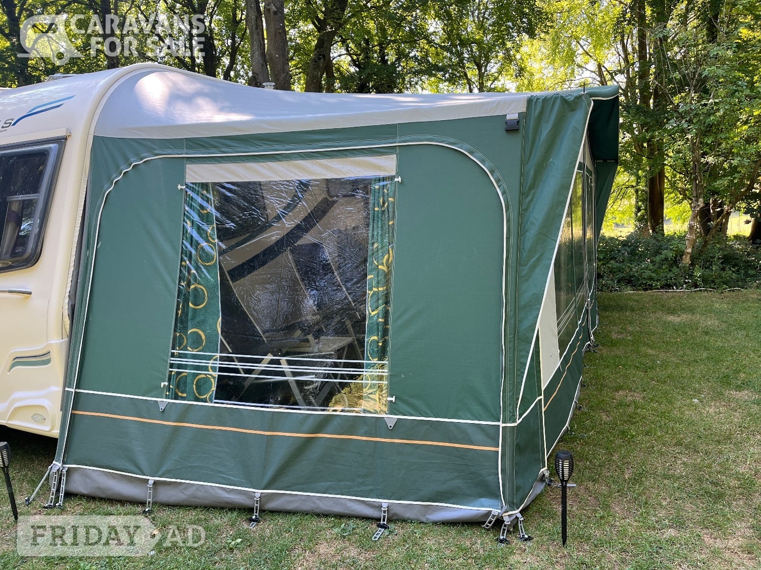 Bishop's Stortford Dorema Daytona awning size 16 with IXL fibreglass poles