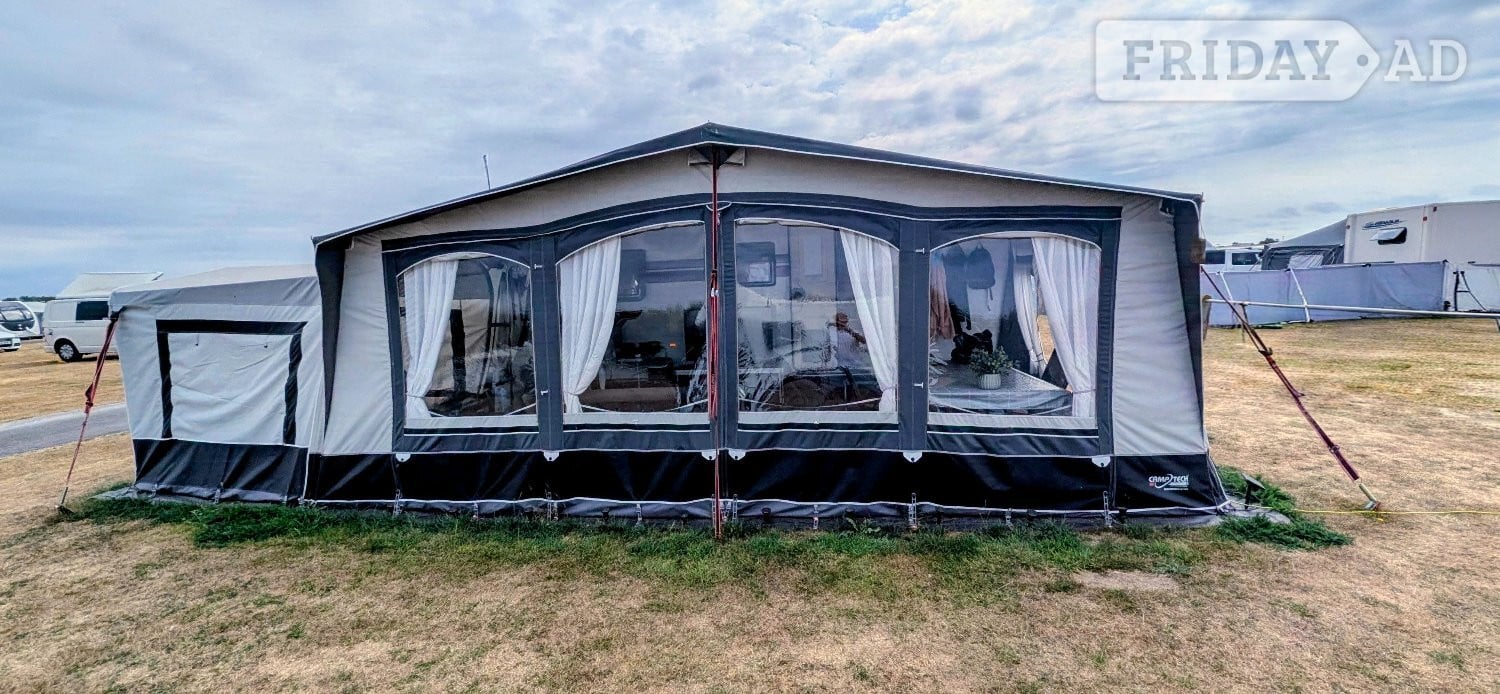 Camptech Buckingham DL Size 14 3m Deep Awning &amp; Matching Annexe in Chichester