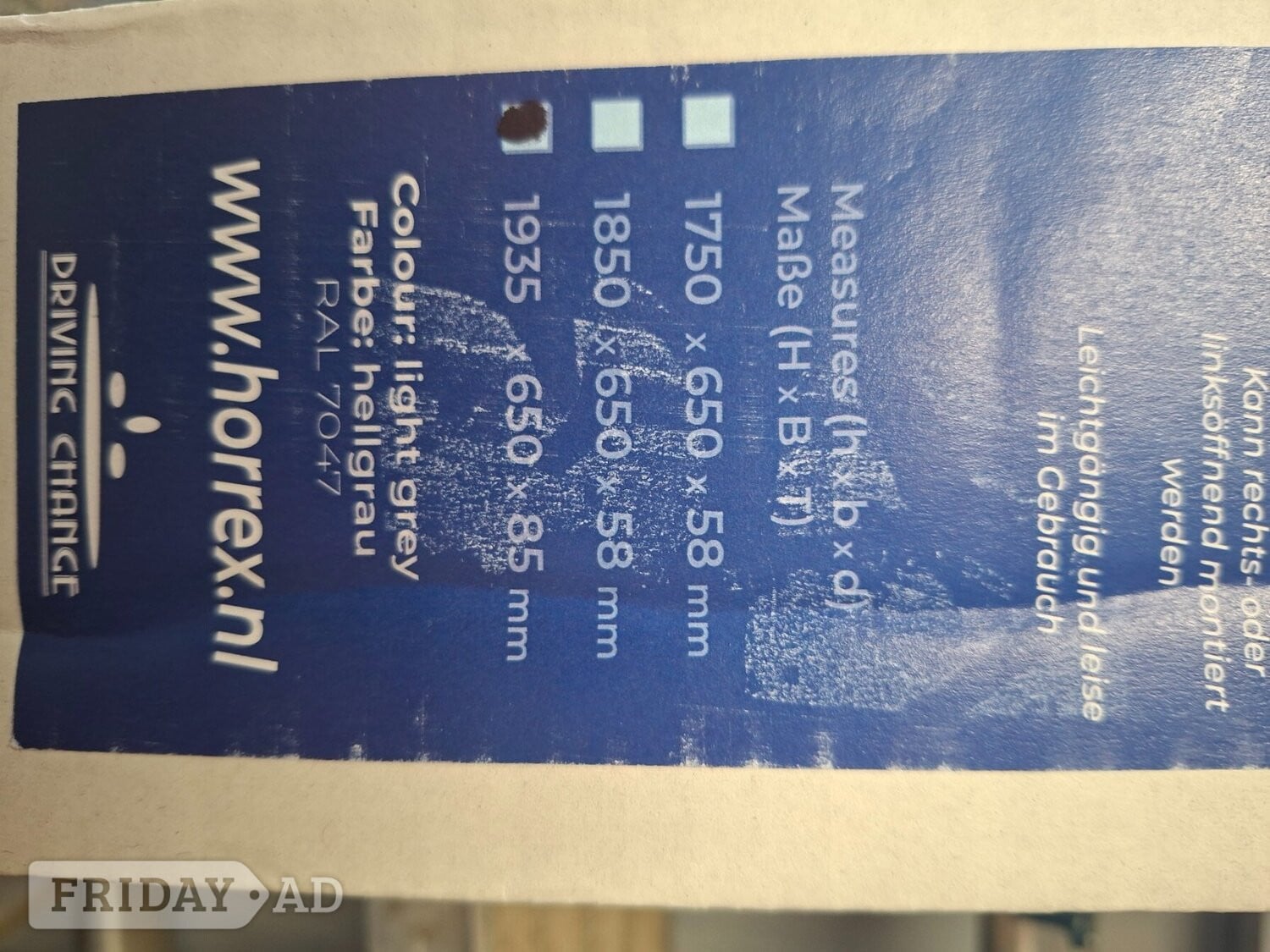 Horrex Flyscreen Door complete 1935 x 650 x 85mm