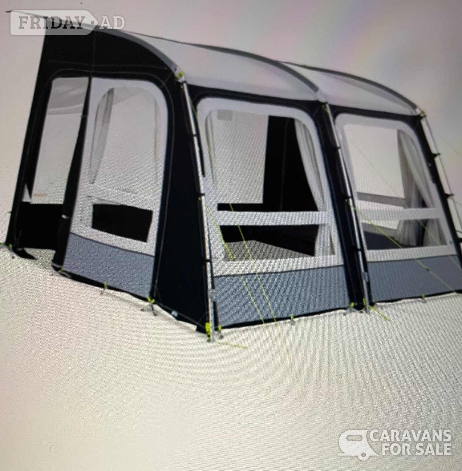 Domestic rally 330 poled awning in Burton upon Trent